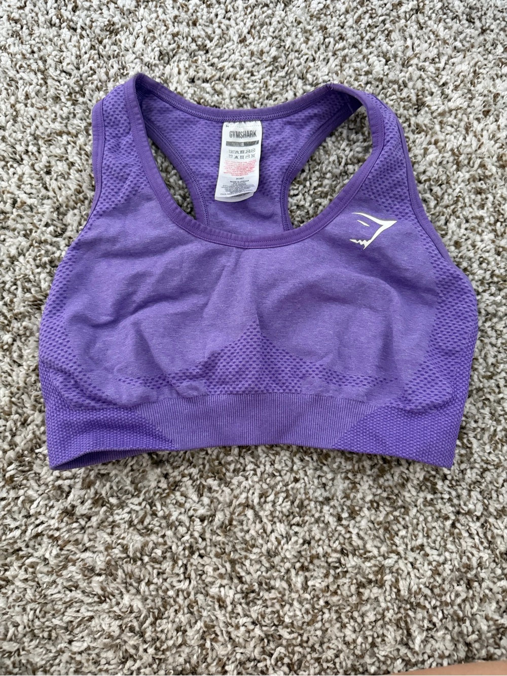 Gymshark Purple Seamless Racerback Sports Bra